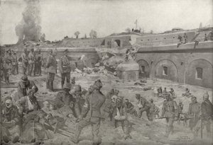 Le maréchal von Mackensen visitant Augenfort de Przemysl