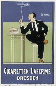 Publicité allemande pour les cigarettes Laferme
