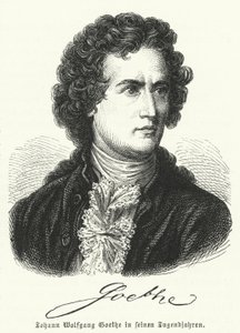 Johann Wolfgang Goethe (1749-1832) dans sa jeunesse