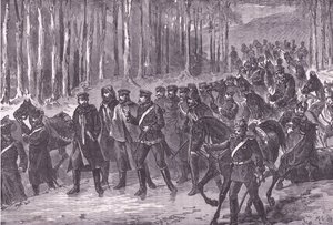 Cavalerie allemande en route pour Paris, Histoire de la guerre entre la France et l