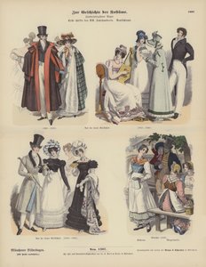 Costumes allemands, première moitié du 19ème siècle