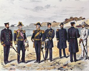 Uniformes de la marine allemande, fin du XIXe siècle