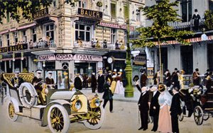 Carte postale allemande représentant le défilé du Kaiser Wilhelm II, c.1912 - German School
