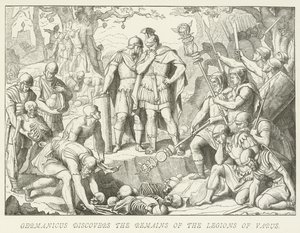 Germanicus découvre les restes des légions de Varus - German School