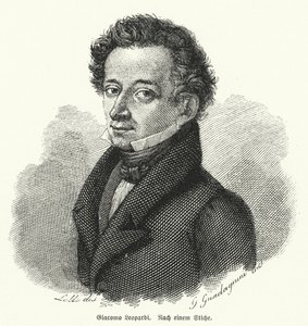 Giacomo Leopardi, philosophe, poète et philologue italien