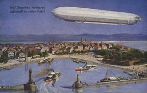 Dirigeable de Graf Ferdinand von Zeppelin en vol