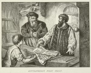 Première épreuve de Gutenberg - German School