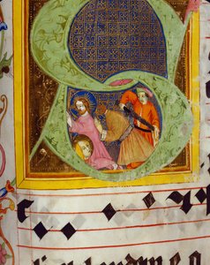 Initiale historiée S avec la décollation de Saint Jean-Baptiste, du Graduel de Friedrich Zollner de Langenzenn, 1439-42
