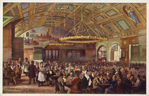 Hofbrauhaus, Munich (lithographie couleur) - German School