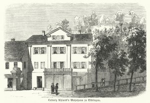 Maison du poète, philologue et historien littéraire allemand Ludwig Uhland, Tübingen