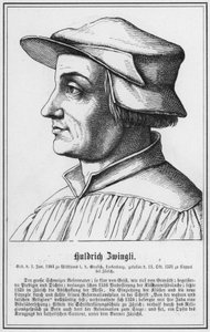 Huldrich Zwingli (gravure) - German School