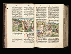 Copie illuminée de la 9e édition de la Bible en allemand, Anton Koberger, Nuremberg, 1483
