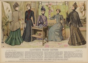 Illustration pour Illustrirte Frauen-Zeitung
