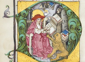 Initiale D des lettres et traités de Saint Jérôme, édité par Adrianus Brielis