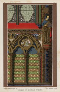 Détail intérieur de la Sainte-Chapelle, Paris, France