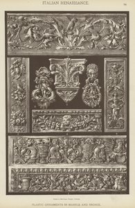 Renaissance italienne, Ornements plastiques en marbre et bronze - German School
