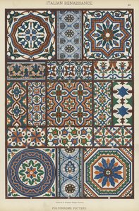 Renaissance italienne, poterie polychrome