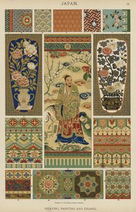 Japon, tissage, peinture et émail
