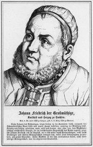 Johann Friedrich le Magnanime, électeur et duc de Saxe - German School