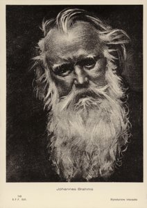 Johannes Brahms, compositeur et pianiste allemand (1833-1897) - German School