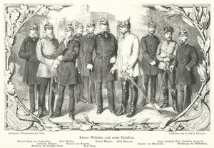 Kaiser Wilhelm Ier et ses paladins - German School