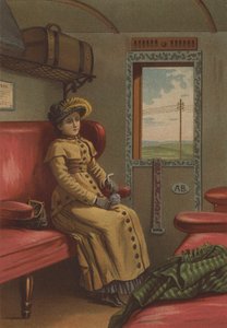 Dame dans le train - German School