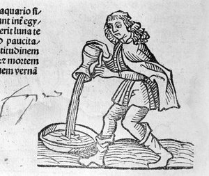 Le Verseau - dans Traité de Johannes Angeli De Magnisconnectionibue annorum revolutionibus ac eorum perfectionibus. Augsbourg, Erhard Ratdolt