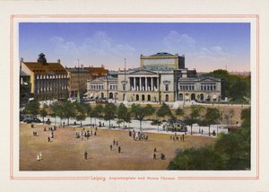 Leipzig, Augustusplatz et Nouveau Théâtre - German School