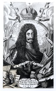 Léopold I (1640-1705), roi de Hongrie et empereur du Saint-Empire romain, gravé par Philipp Kilian