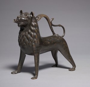 Aquamanile en forme de lion, 1200-50 - German School