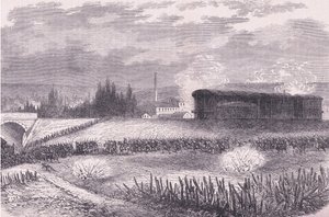 Batteries de locomotives en action, Histoire de la guerre entre la France et l