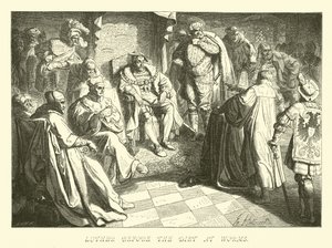 Luther devant la diète à Worms - German School