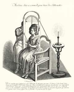 Machine pour prendre des silhouettes (gravure) - German School