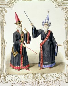 Magiciens au Carnaval de Berlin, 1836 - German School