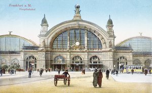Gare principale de Francfort-sur-le-Main, vers 1910