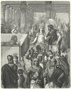 Mariage de Massinissa, roi de Numidie, et Sophonisbe de Carthage (gravure) - German School