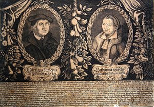 Martin Luther et sa femme Katharina von Bora