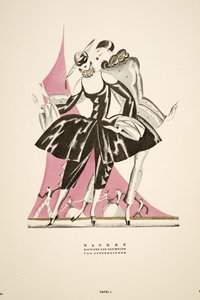 "Masken : conçu et dessiné par Offterdinger, tiré de Styl, publié en 1922 (impression sur pochoir)
