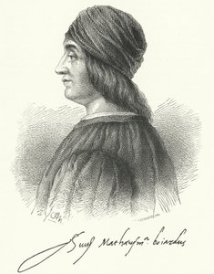 Matteo Maria Boiardo, poète de la Renaissance italienne (gravure)