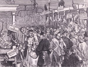 Marché de la viande à Paris, Histoire de la guerre entre la France et l