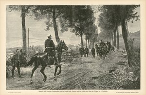 Rencontre de Bismarck et Napoléon III après la bataille de Sedan, guerre franco-prussienne, 2 septembre 1870