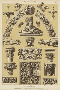 Moyen Âge, Architecture et sculpture ornementales - German School