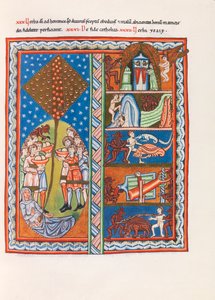 Miniature du Liber Scivias par Hildegarde de Bingen, vers 1175 (fac-similé)