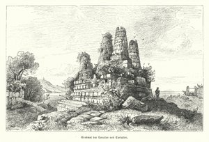 Monument aux Horaces et aux Curiaces, guerriers de la légende romaine antique - German School
