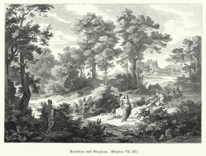 Nausicaa et Ulysse, scène de l