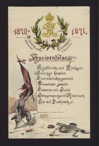 Banquets du Nouvel An organisés par les Allemands occupants à Villiers et Champigny, Paris, 30 décembre 1870 et 2 janvier 1871