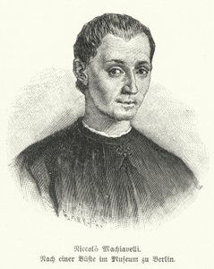 Niccolo Machiavelli, diplomate, homme politique, philosophe et écrivain italien (lithographie) - German School