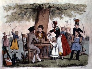 Jeux en plein air, Allemagne, c.1860
