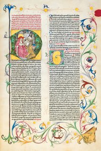 Page de Epistolae Hieronymus, lettres et traités de Saint Jérôme, édité par Adrianus Brielis - German School
