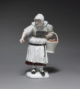Femme paysanne, fabricant Meissen Porcelain Factory, Allemagne, modelé par Johann Joachim Kändler